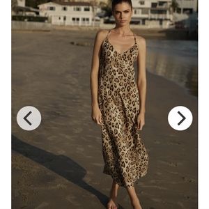 CURRENT SEASON PQ Swim Leopard Amelia Slip Dress